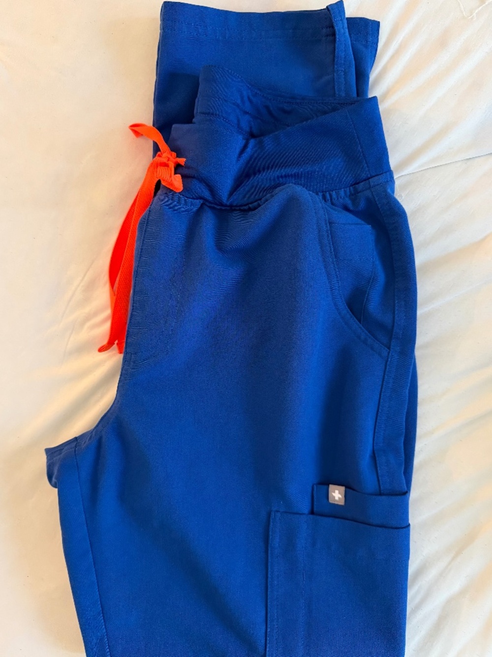 FIGS Yola HiFIGS Womens Yola High Waisted Skinny Scrub Pants Winning Blue Size S